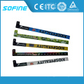 Promotional Disposable PVC Material L shaped one time use ID bracelets